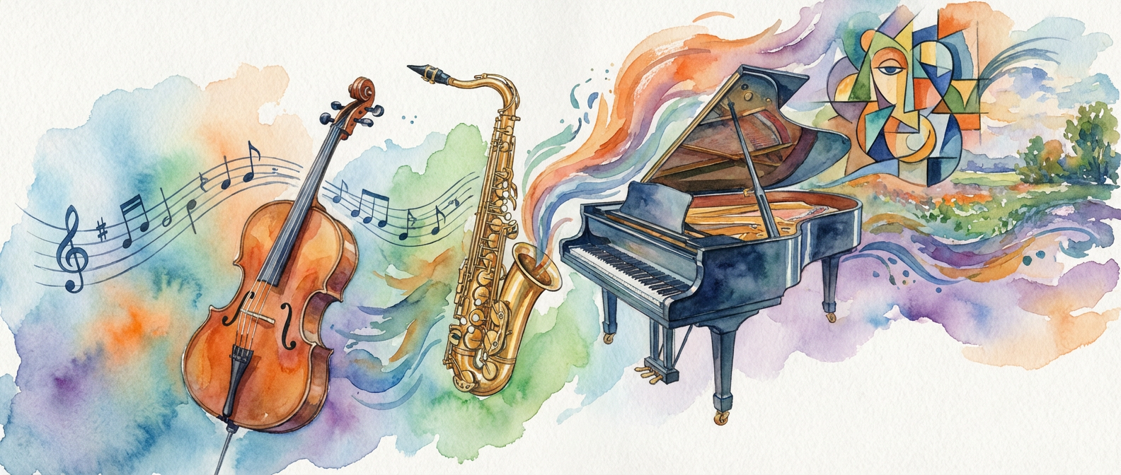 When Colors Dance and Music Paints: The Secret Conversations Between Art Movements